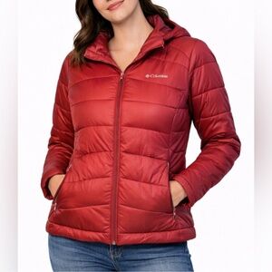 Columbia Women's Red Puffer Jacket